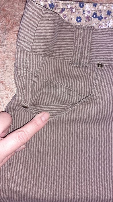 Брюки джинсовая ткань