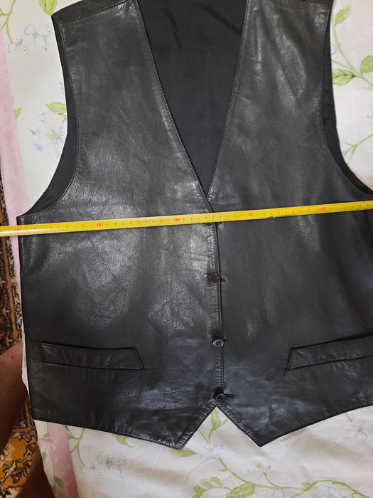 ЖАЛЕТ мужской из НАТУРАЛЬНОЙ КОЖИ высшего качества