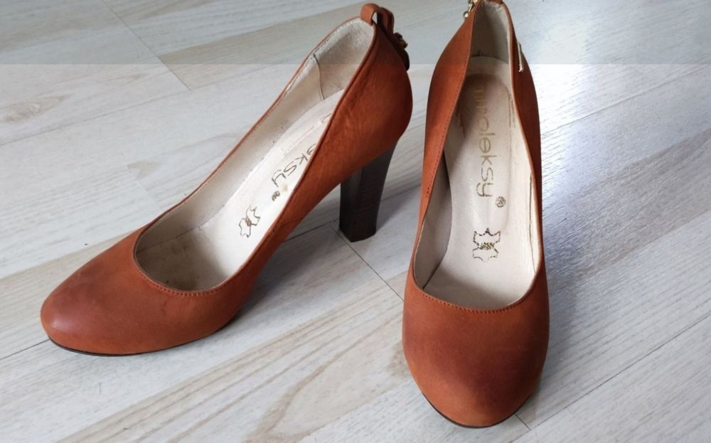 Buty damskie skórzane 38