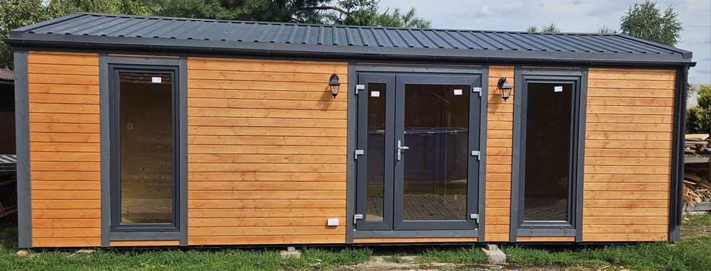 Domek drewniany całoroczny 8x3.2m