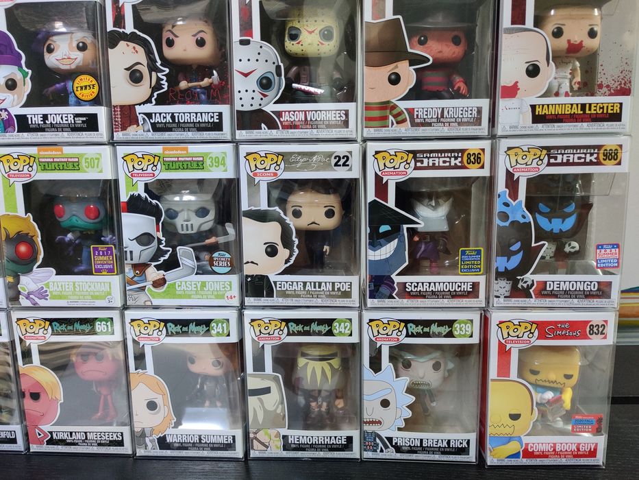 Funko Pop Rick and Morty, TMNT, Terror, etc.