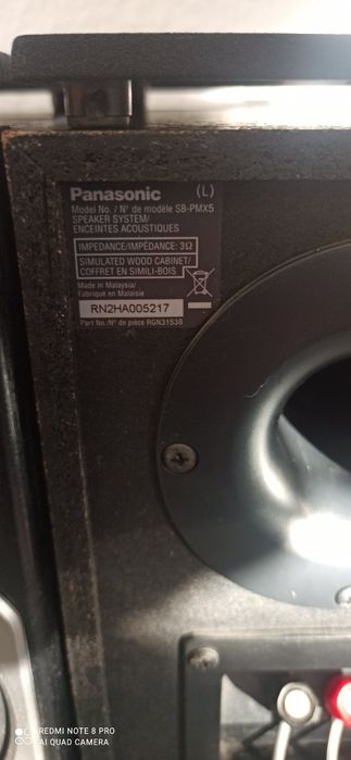 Трьохсмугова Акустика (колонки) Panasonic SB-PMX5 120 Вт 3 Ом