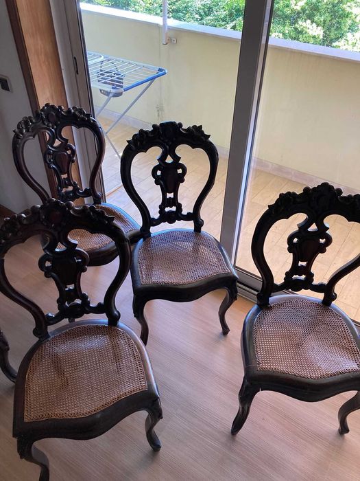 Conjunto de sala completo em palhinha