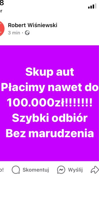 Skup aut Samochodów Łowicz Płońsk+200KM