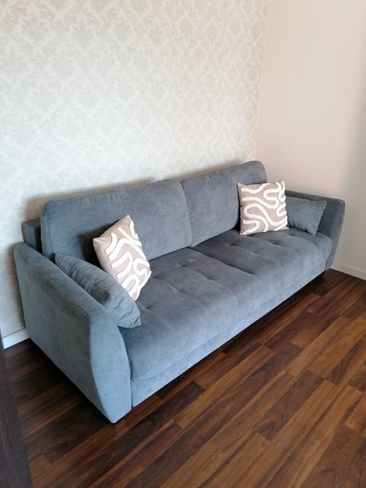Szara sofa rozkładana Agata Meble Stan idealny Wrocław Fabryczna • OLX.pl
