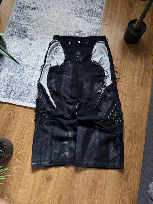 Opium Baggy Jeans Широкі Джинси Distressed Balenciaga style washed