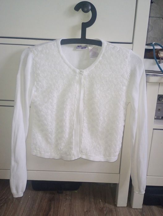 Sweter biały komunia