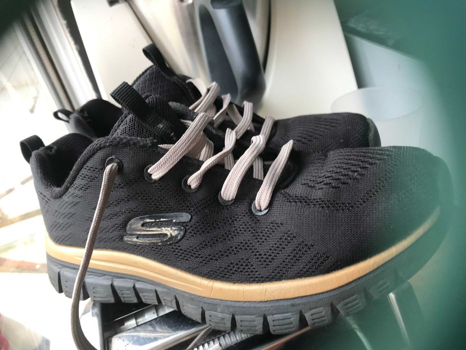 sapatilhas  sketchers caminhada preto 36