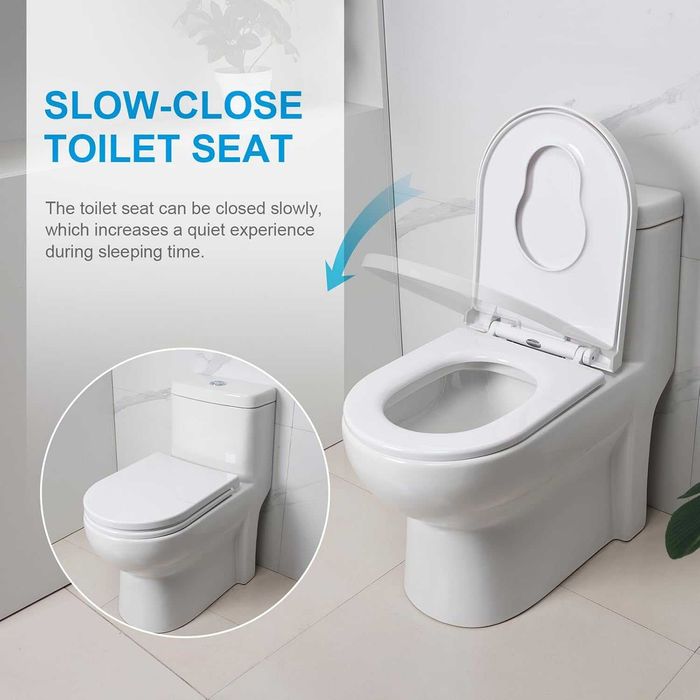 Biała, wolnoopadająca, deska sedesowa z siedziskiem dla dzieci - O74