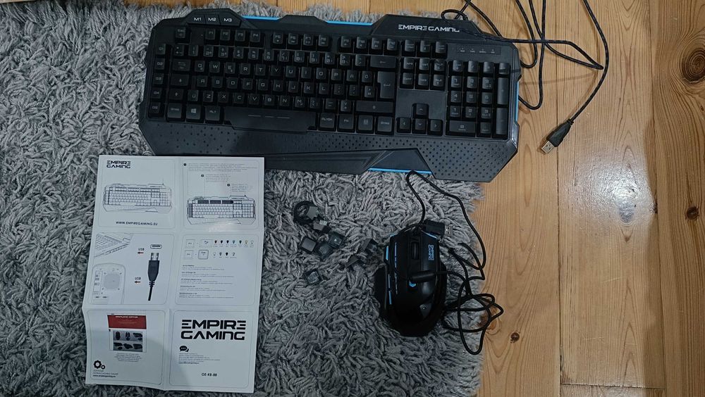 Klawiatura + mysz + podkładka mechaniczna OE-KB-88DE3 RGB GAMINGOWA