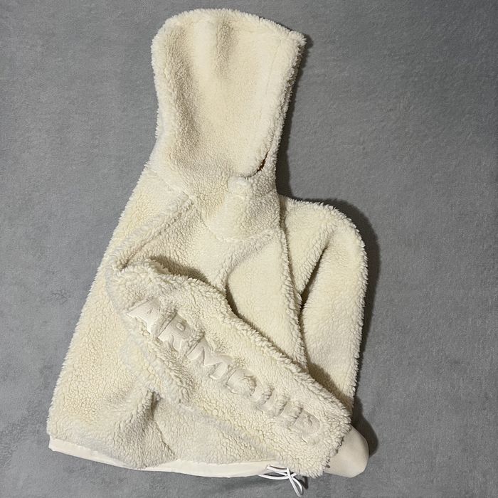 Оригінальний Худі  Under Armour Off White Sherpa Crop Fleece Розмір М