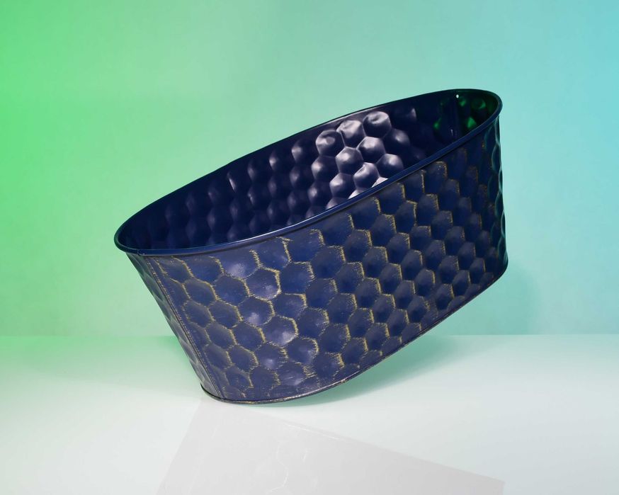 Metalowa doniczka, osłonka (NOWA)