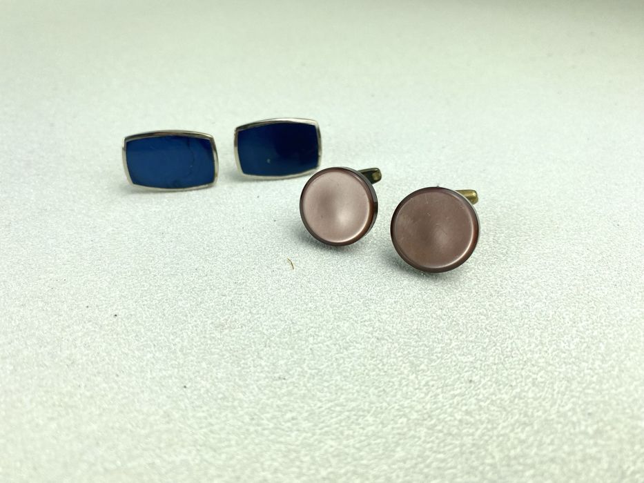 Spinki do mankietów kolorowe prl