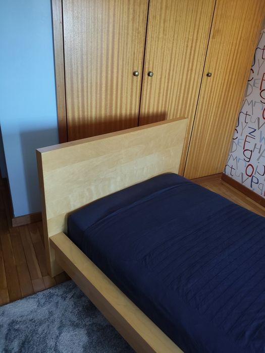 Cama Malm 90 x200 Bétula