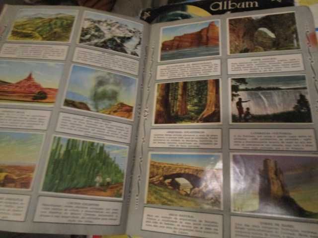 caderneta cromos Maravilhas do Mundo Album 1