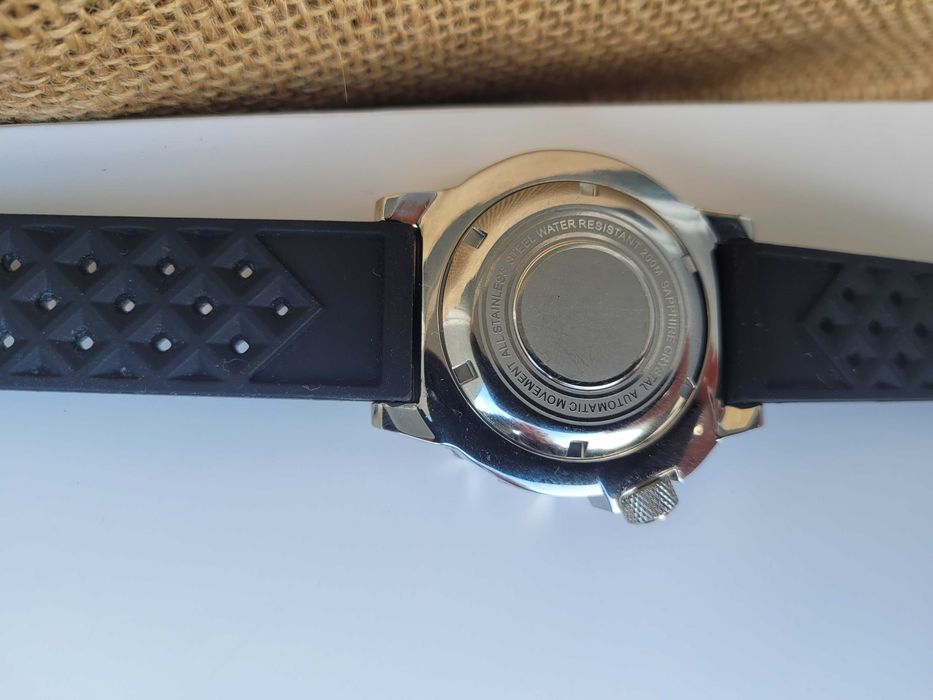 Tandorio 42mm Monster NH36 Automatic Zegarek AR Sapphire Glass