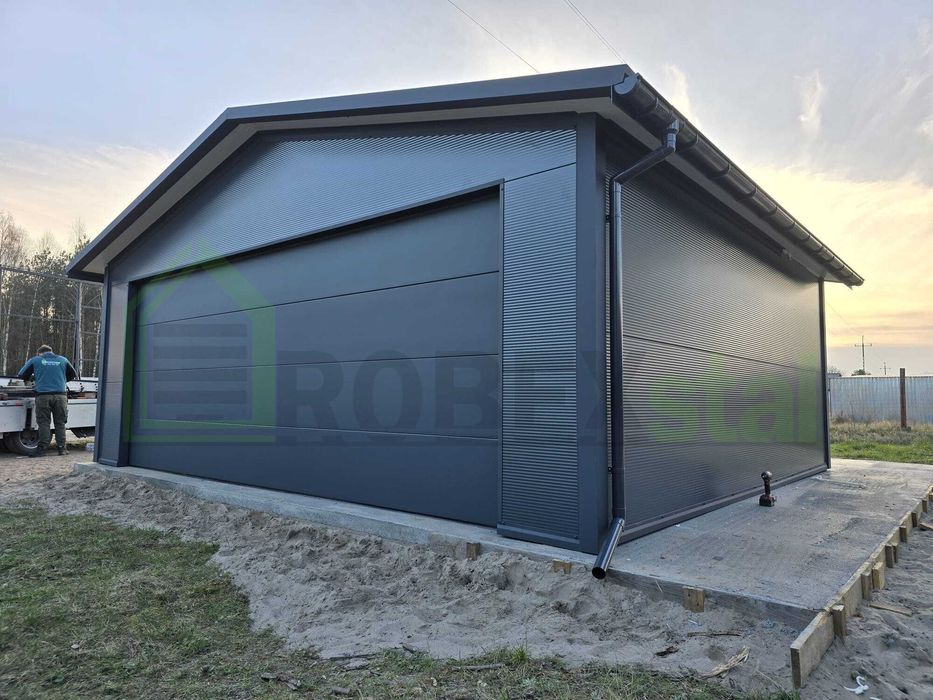 garaż ocieplany z płyty warstwowej 6x5.8 MONTAŻ CAŁY KRAJ KAŻDY WYMIAR