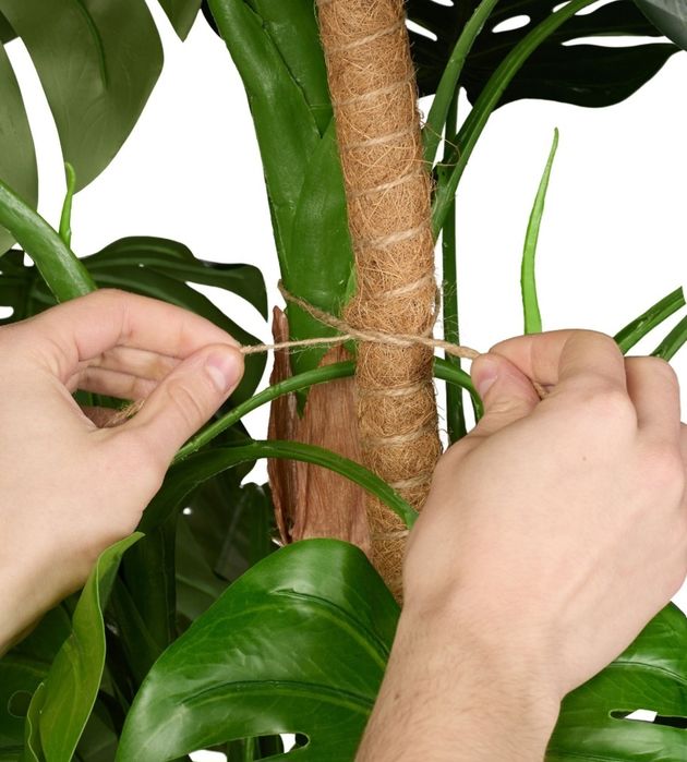 Relaxdays 4 podpórki pałeczki kokosowe do kwiatków 40 cm