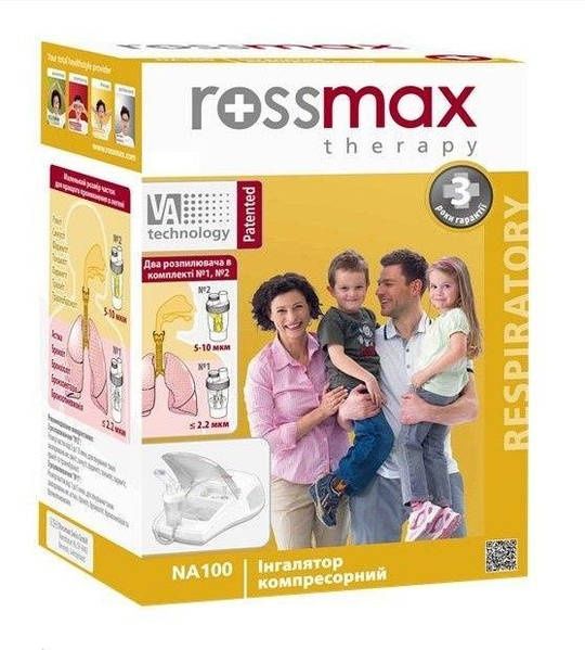 Ингалятор (небулайзер) Rossmax NA100 компрессорный