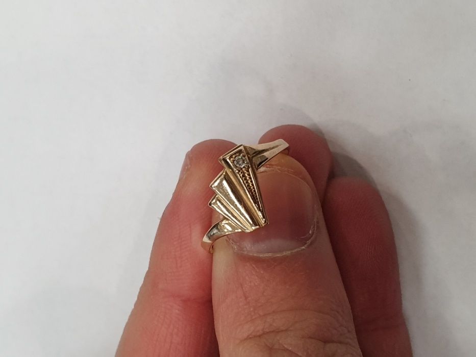II poł. XX wieku! Złoty pierścionek/ 583/ 2.11 gram/ R19