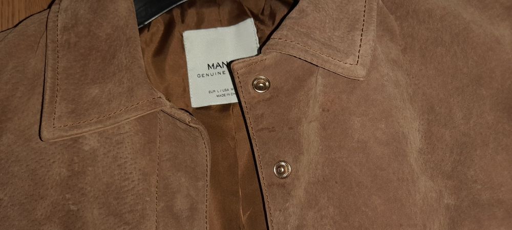 Blusão em camurça Mango