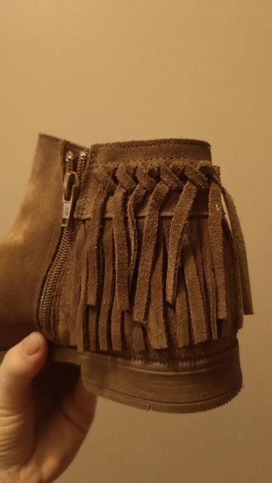 buty jesienne, zamsz