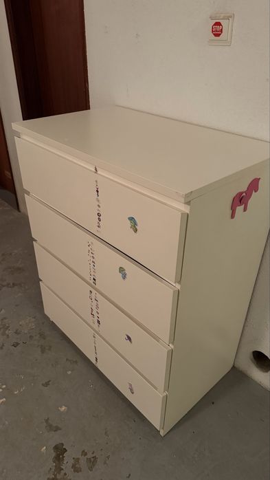 Cómoda TANGE 4 gavetas branco