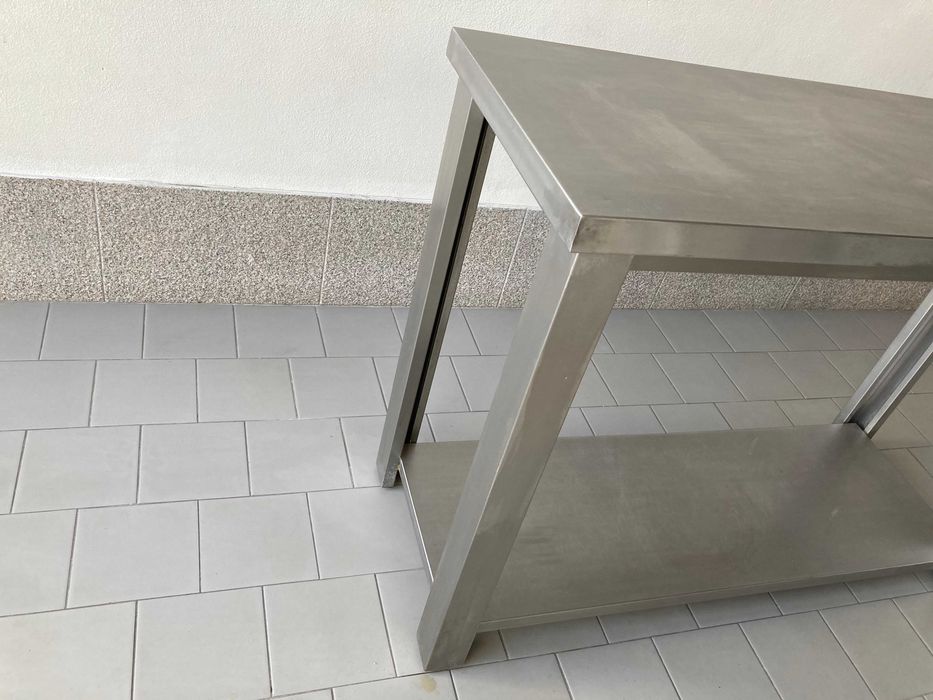 bancada,  mesa, escaparate em aço inox