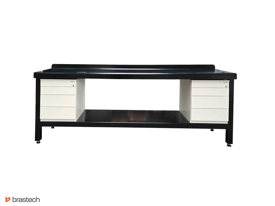 Stół warsztatowy 90 x 234 x 61,5 cm Blat stalowy 5 mm, waga 225 kg