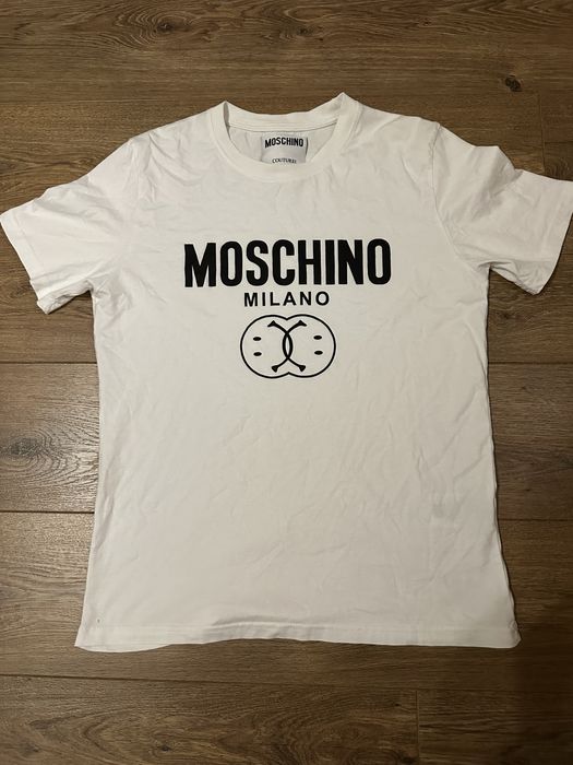 футболка moschino printed organic cotton t-shirt
