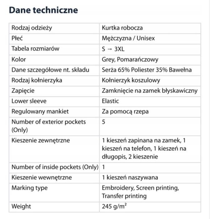 Bluza robocza  panostyle   XXL M6VES Delta Plus
