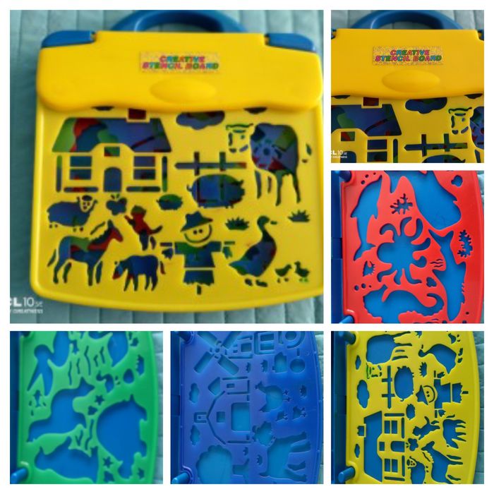 Pasta com letras/moldes/quadro com lousa