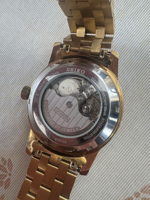 Годинник Seiko, механічний, водонепроникний.