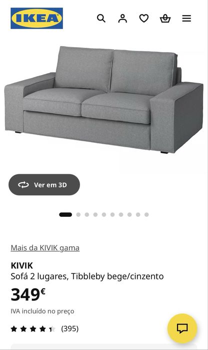 Sofá Kivik 2 lugares
