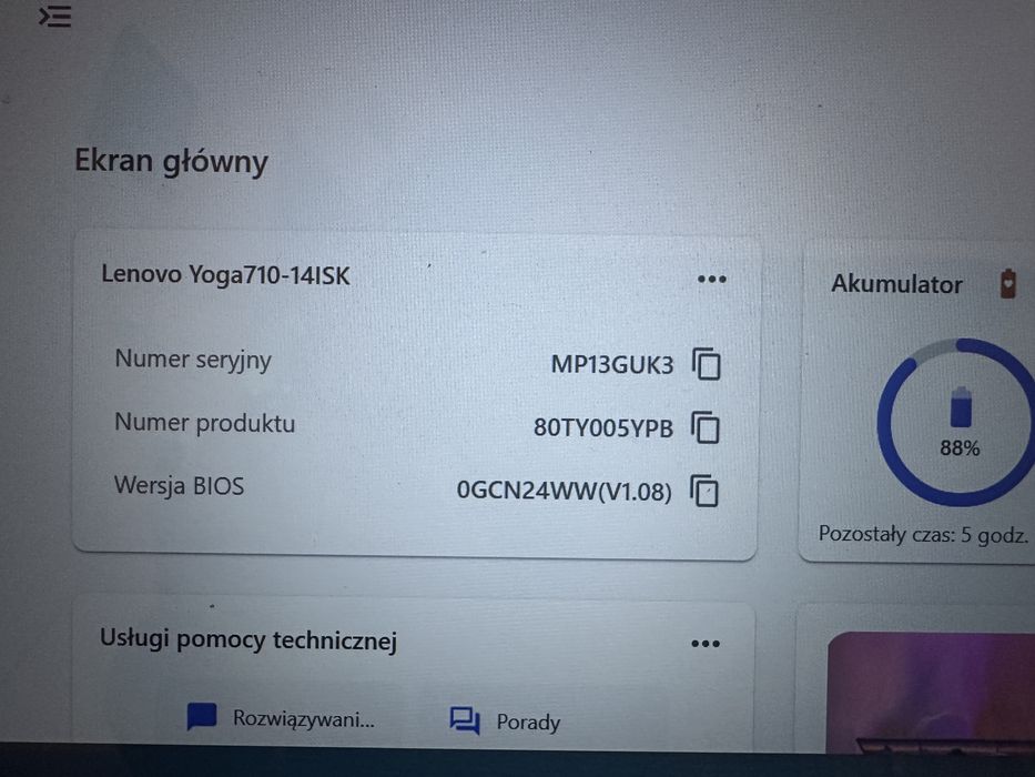 Lenovo Yoga 710 ekran dotykowy