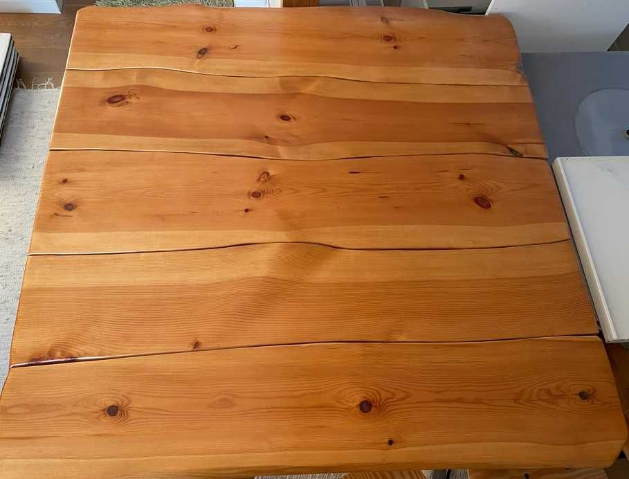 Stół solidny z litej deski od stolarza 150x150 cm