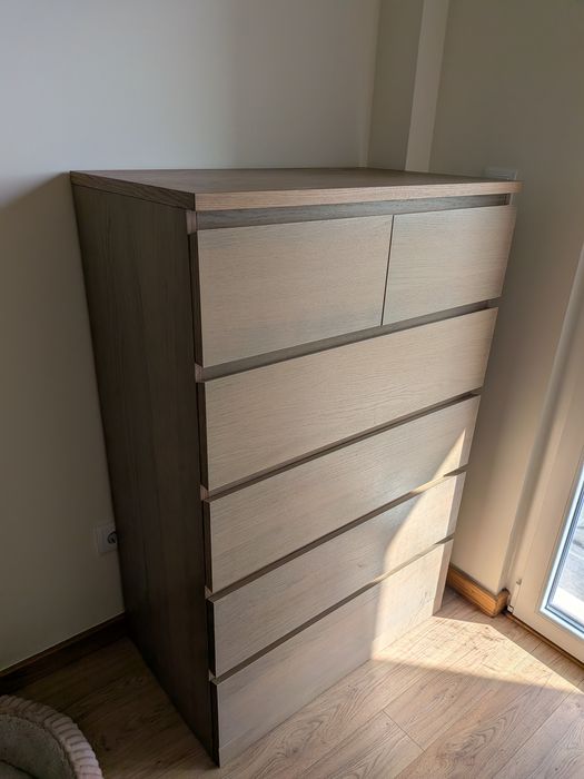 Cómoda IKEA MALM 6 Gavetas (Carvalho) – Excelente Estado