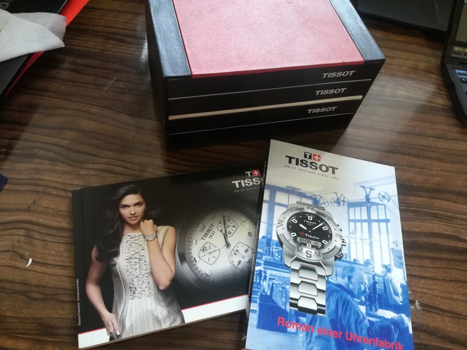 Tissot bransoletka męska plus pudełko z dokumentami