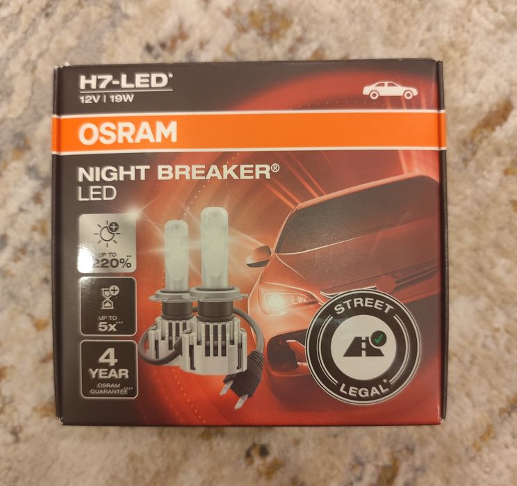 Lâmpadas OSRAM Night Breaker LED H7