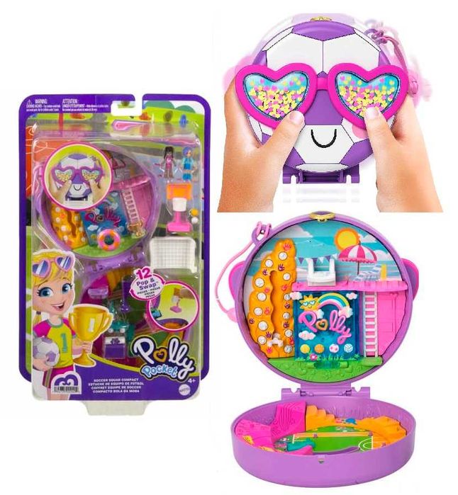Polly Pocket Piłkarska przygoda Zestaw kompaktowy Mini Lalki