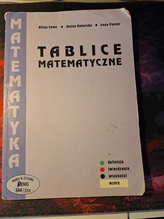 Tablice Matematyczne MENiS 544/2004 wydanie 2015