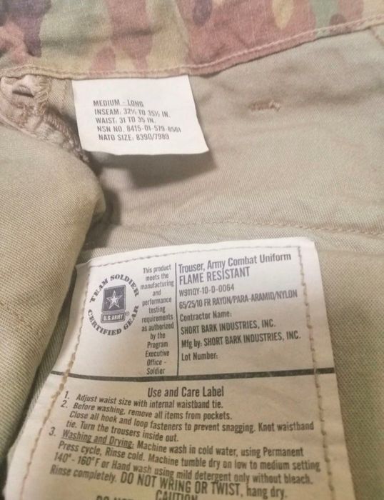 Брюки US Army Combat Pant(FR) multicam; брюки nico(ML)