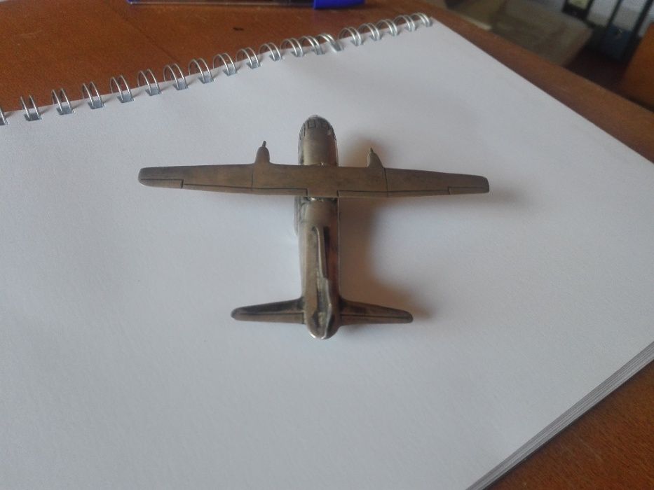 Avião em Prata (925) - 75g - Vintage - Década de 70 (Itália)