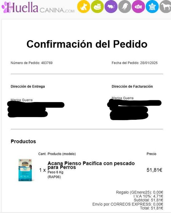 Ração cão | ACANA Pacifica 6kg