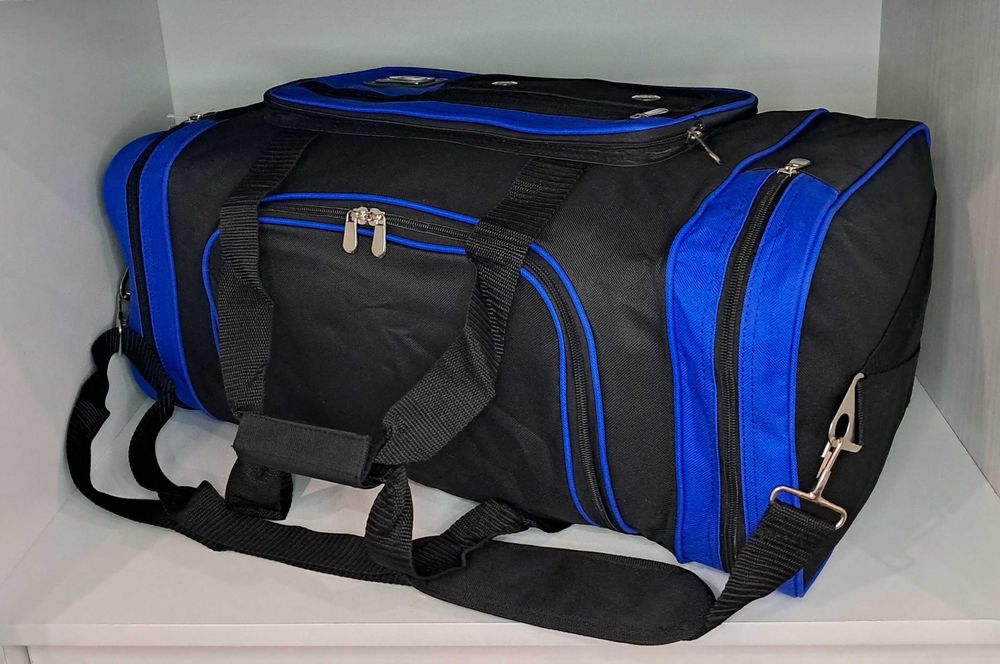 Сумка спортивная, дорожная чёрная 55 см.