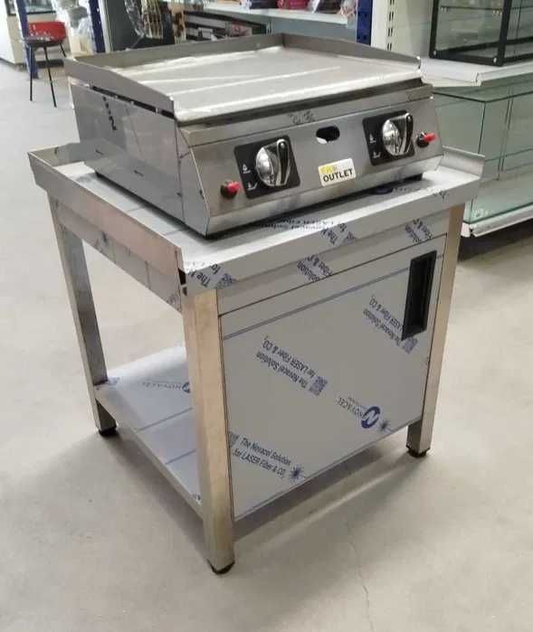 Chapa Lisa a Gás 50cm - NOVA