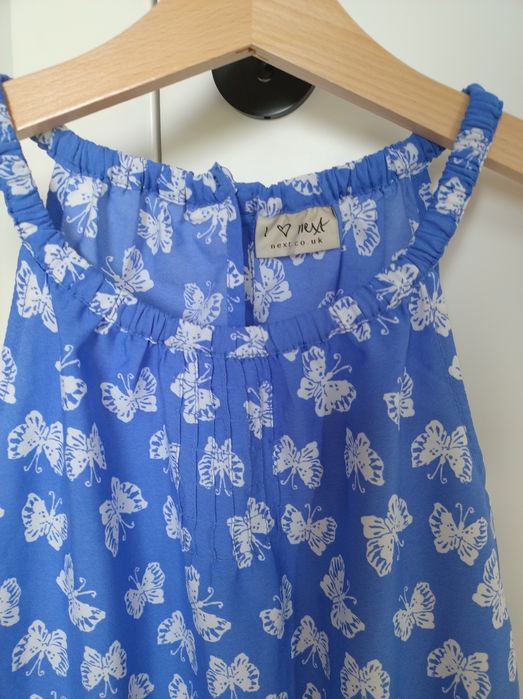 Piękna, letnia sukienka w motylki marki NEXT r. 122