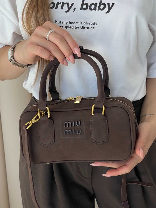 Женская сумка Miu Miu Arcadie Textile через плече Миу Миу