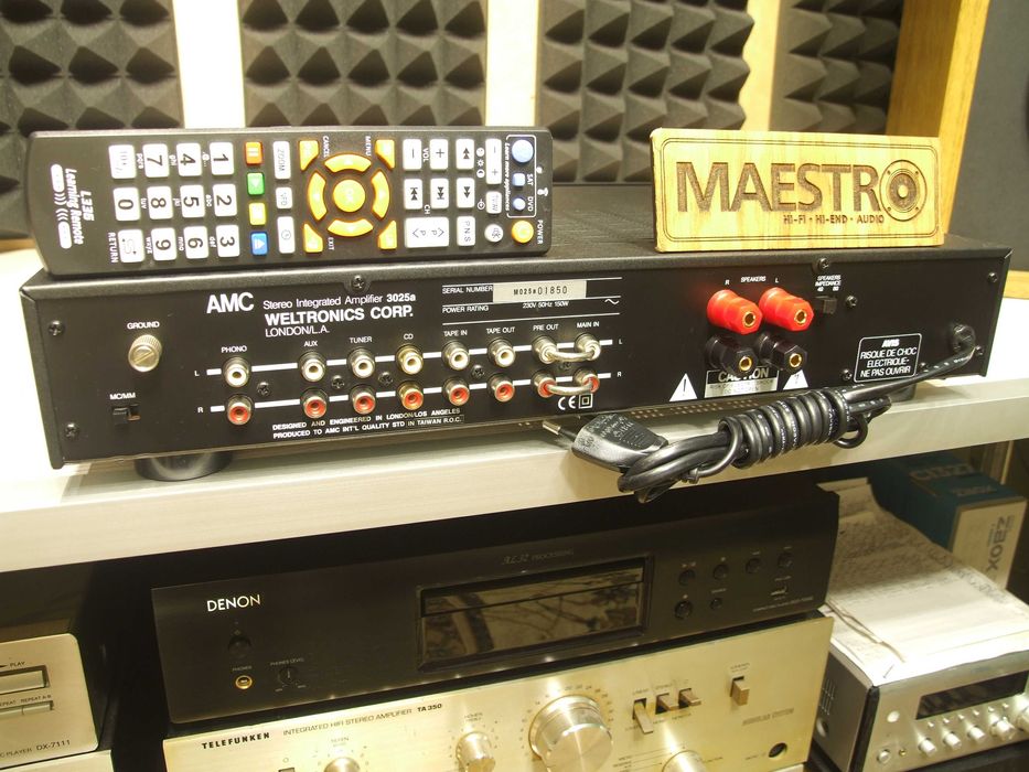 Підсилювач AMC 3025A. 2х45. ENGLAND. 4-16 Ом. Пульт. Без передплати