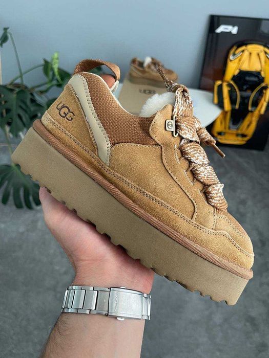 Уггі UGG Lowmel Sneaker Platform Chestnut premium угги